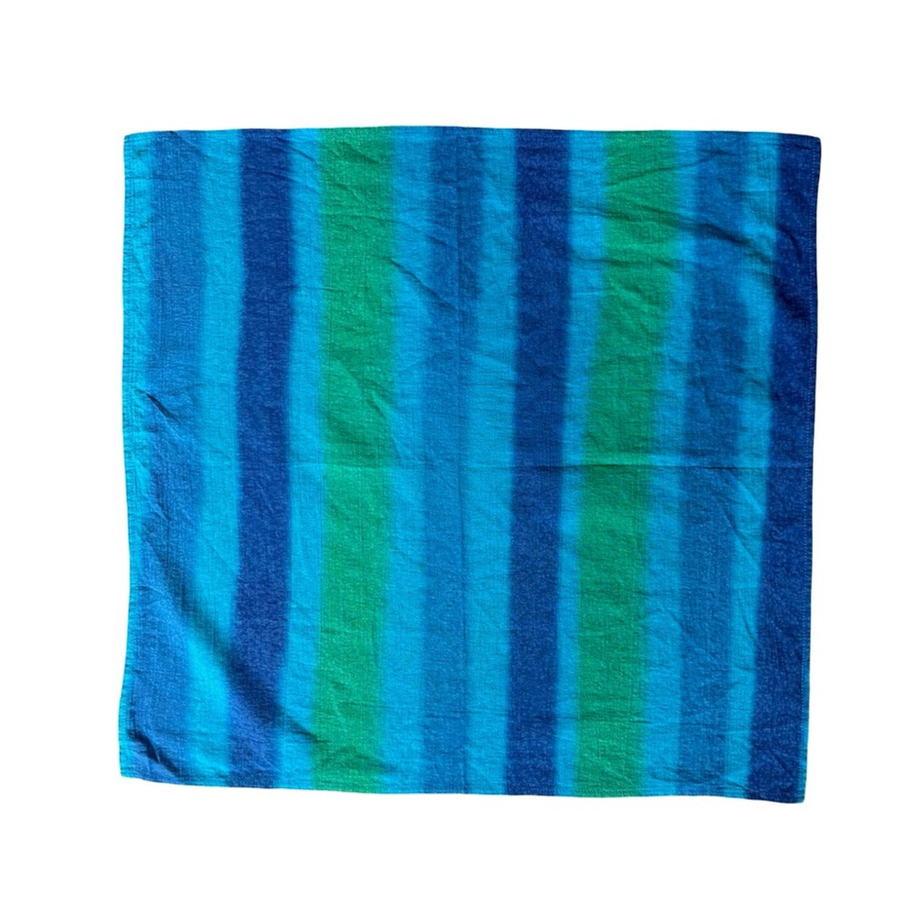 Wrapsody Bady Striped Blue and Green Organic Cotton Lightweight Swaddle Lovey